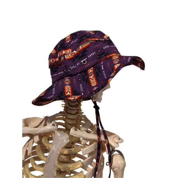 Guatamalea Boho Print Drawstring Sun Fishing Bucket Hat - Picture 6 of 13